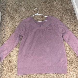 **never worn** off shoulder lavender oversized sweater